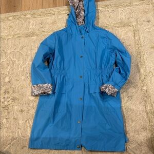 Soteer Blue Raincoat with Paisley Lining